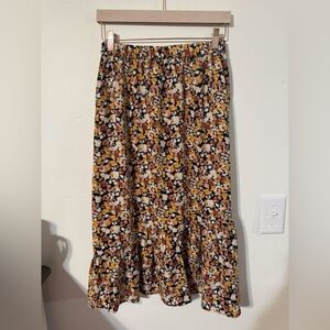 Floral Midi Skirt